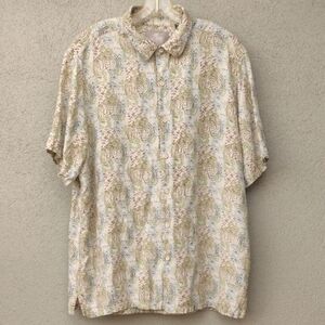 Margaritaville Silk-Linen Button-Up Shirt XL